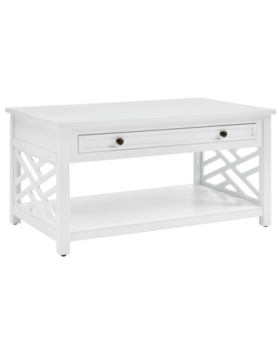 Alaterre Furniture Coventry Wood Coffee Table With Drawer