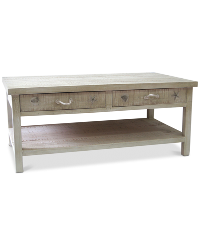 Furniture Seaside Cocktail Table In Off White