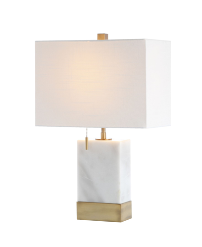 Jonathan Y Trevor Modern Console Led Table Lamp In White