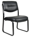 BOSS OFFICE PRODUCTS LEATHER SLED BASE SIDE CHAIR