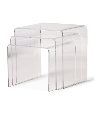 Furniture Ambrossio Nesting Table (set Of 3) In Clear