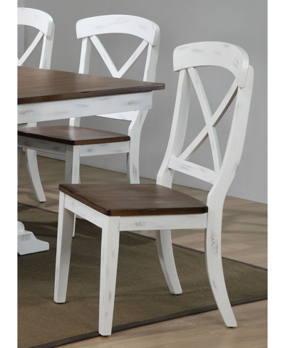Iconic Furniture Company Transitional X-back Dining Chairs, Set Of 2