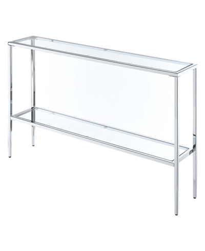 Convenience Concepts Nadia Console Table In Silver-tone