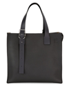 Loewe Buckle Zip Leather Tote In Anthracite