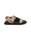 BURBERRY BABY'S & LITTLE KID'S CHECK BUCKLED LEATHER SANDALS