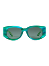 Casablanca Masao Gabrielle 54mm Sunglasses In Green