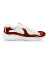 Prada America's Cup Sneakers In Rubino Bianco