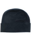 PRINGLE OF SCOTLAND RIBBED KNIT BEANIE