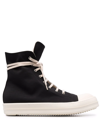 Rick Owens Drkshdw Drkshdw By Rick Owens Hollywood High Top Sneakers Black And Milk In Black
