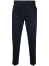 Pt Torino Concealed-fastening Tapered Trousers In Blau