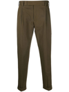 PT TORINO CROPPED TAPERED-LEG TROUSERS