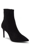Jeffrey Campbell Nixie Pointed Toe Bootie In Black Suede
