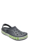 Crocs Bayaband Comfort Clog In Charcoal/ Green