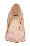 Marc Fisher Ltd Zala Block Heel Pump In Pink Patent Leather