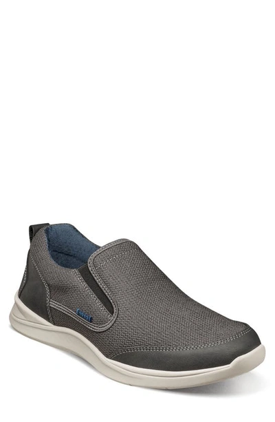 Nunn Bush Conway 2.0 Knit Slip-on Sneaker In Gray