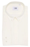 Nn07 Manza Slim Fit Button-down Shirt In Off White