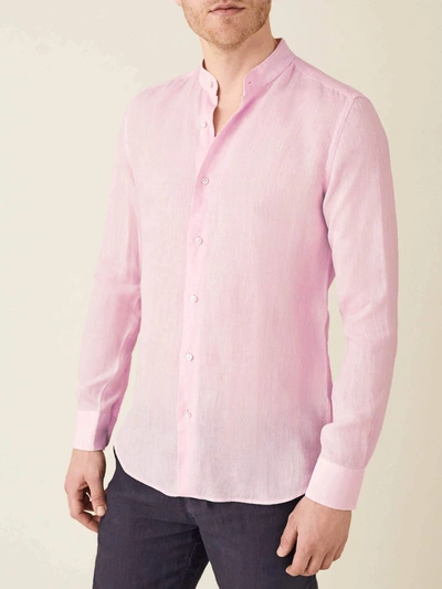 Luca Faloni Light Pink Versilia Linen Shirt