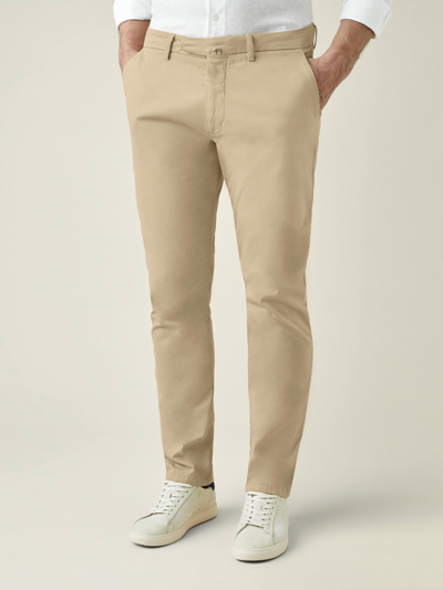 Luca Faloni Camel Beige Lightweight Cotton Chinos