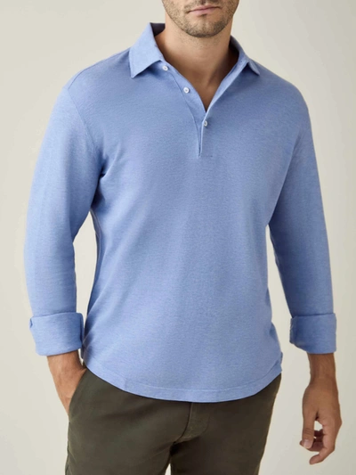 Luca Faloni Light Blue Brera Piqué Polo Shirt