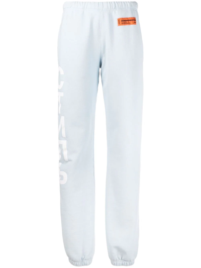 Heron Preston Стиль-logo Track Pants In Blue