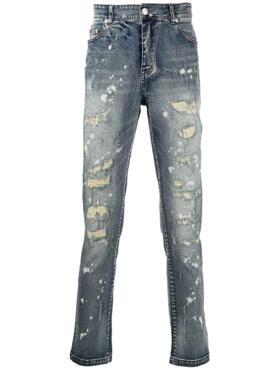 God's Masterful Children Billy The Kid Skinny Jeans In Blue