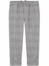 DOLCE & GABBANA CHECK-PRINT TAILORED TROUSERS