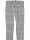 Dolce & Gabbana Check-print Tailored Trousers In Grey