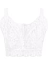 DOLCE & GABBANA BRODERIE-ANGLAISE CROP TOP
