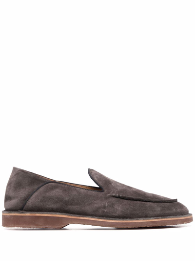 Officine Creative Kent Round-toe Loafers In Grey
