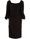 Rejina Pyo Phoebe Gathered Detail Skirt In Black