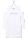 BALMAIN SEQUIN-EMBELLISHED JUMPER DRESS