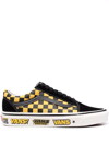 Vans Old Skool Checkerboard Sneakers In Black