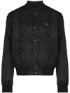 Dolce & Gabbana Logo-patch Zip-up Jacket In Black