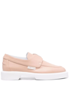 LE SILLA TWO-TONE LEATHER LOAFERS