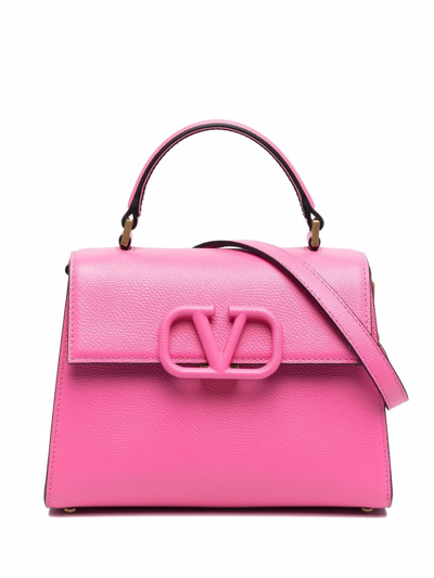 $2590 BNWT-Valentino Red Vsling/V Sling Small Leather Shoulder Bag Handbag