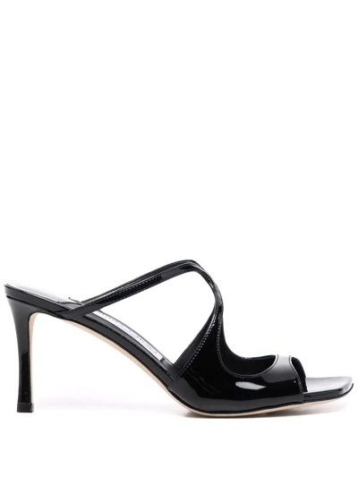 Jimmy Choo Anise 75mm Sandals In Black