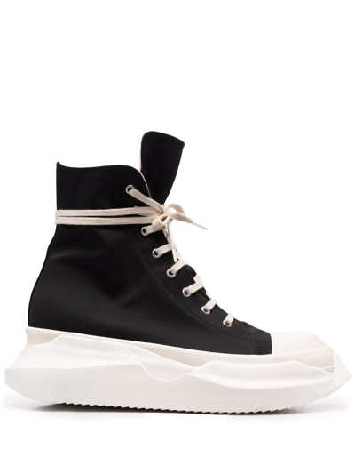 Rick Owens Drkshdw Abstract Chunky High-top Sneakers In Black