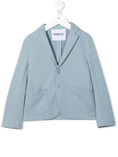 Dondup Kids' Single-breasted Tailored Blazer In Blue