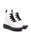 Alexander Mcqueen Lace-up Leather Boots In White
