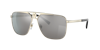 Versace Man Sunglass Ve2238 In Light Grey Mirror Silver