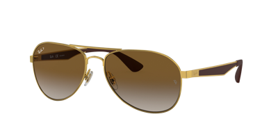 Ray Ban Ray In Polarized Brown Gradient