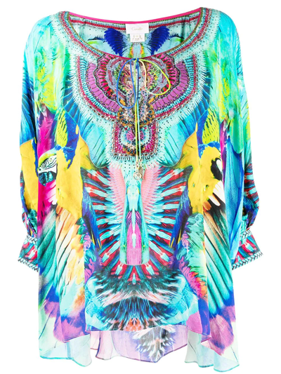 Camilla Age Of Asteria Longsleeved Blouse In Grün