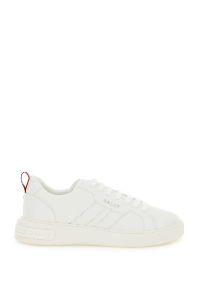 Bally New Maxim Low-top Leather Sneakers In White
