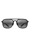 Maui Jim Keokea Neutral Grey Navigator Unisex Sunglasses 447-02 55