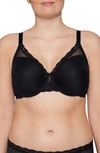 Natori Women's Sheer Glamour Full Fit Contour Underwire Bra 731252 In Black