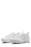 Nike Air Max 97 Sneakers In Triple White In White/ White/ White