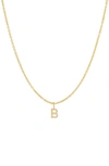 BYCHARI INITIAL PENDANT NECKLACE