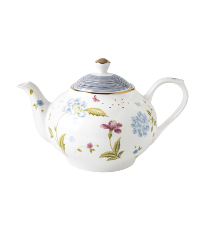 Laura Ashley Heritage Collectables Teapot In Gift Box In Elveden White