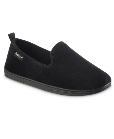 Totes Men's Memory Foam Microterry Samson Closed Back Slippers In Black