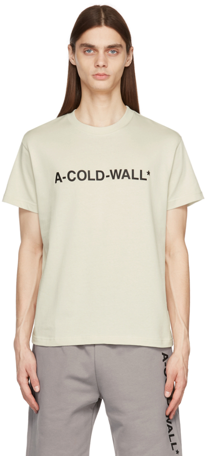 A-cold-wall* Essential Logo-print Cotton-jersey T-shirt In White